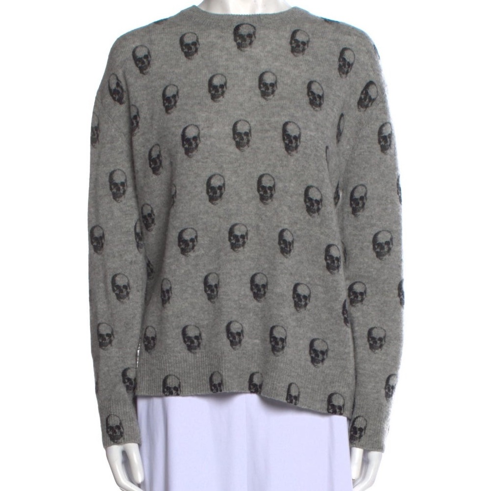 SKULL CASHMERE - cashmere printed sweater